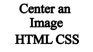 how to center an image in html [upl. by Ahsoj132]