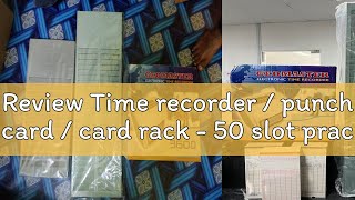 Review Time recorder  punch card  card rack  50 slot practical  durable [upl. by Mannie454]