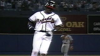 McGriff homers in Braves debut [upl. by Aileme]