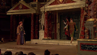 Locked out  The Comedy of Errors 2014  Act 3 Scene 1  Shakespeares Globe [upl. by Jeanette]