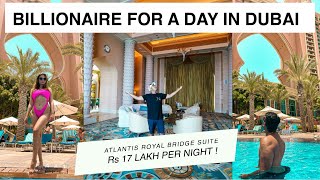 I Spent Rs 20 Lakhs in 24 hours in Dubai   Atlantis The Palm  17 lakh per night ka room Hindi [upl. by Chirlin]