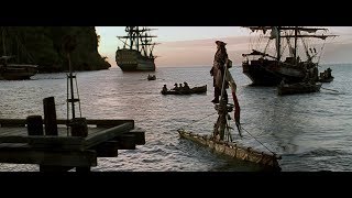 Jacks entry scene from all Pirates of the Caribbean movies 14  4K video [upl. by Lyrehs]