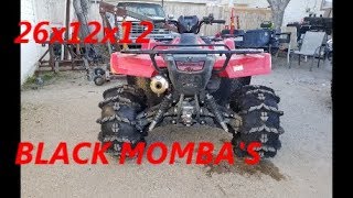 26in BLACK MOMBA TIRE INSTALL AND REVIEW [upl. by Ikilisav]