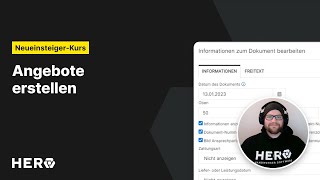 Tutorial Angebote erstellen  HERO Handwerkersoftware [upl. by Htyderem16]