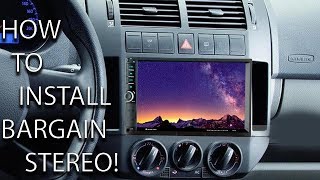 How to Install 2DIN stereo In VW polo  Review On Budget Car Stereo [upl. by Teresa]