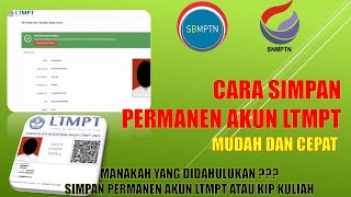 CARA SIMPAN PERMANEN AKUN LTMPT [upl. by Savory595]