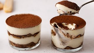 10Minute Eggless Tiramisu For Two [upl. by Ahsoyem]