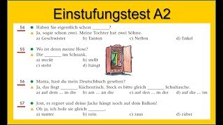 Einstufungstest A2  German Placement Test A2 [upl. by Merchant]