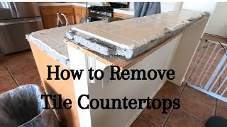 How to Remove Kitchen Tile Countertops [upl. by Hobey]