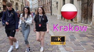 Krakow 4K City Walk 2024 Summer Vibe  Cracow Poland [upl. by Pournaras]