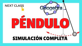 ✅Simulación completa del PÉNDULO EN GeoGebra [upl. by Anibor]