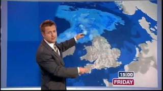 Tomasz Schafernaker has a laugh BBC News 140809 [upl. by Anisamot576]