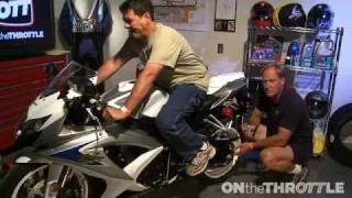 Setting Sag GSXR600 part 1 [upl. by Eentirb]