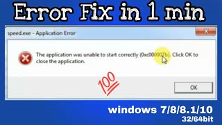 How to Fix0xc00007bError For All Windows788110 [upl. by Jarrid]