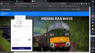 Railway reservation systemirctc Project in PHPCSSJAVASCRIPT amp MYSQL Database  Collage project [upl. by Berg3]