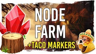 Guild Wars 2  Rich Nodes and Gardens Farming Routes with TacO Markers [upl. by Eigla212]