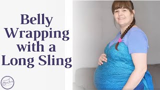 Belly Wrapping Tutorial Using a LONG Baby Wrap  Pregnancy amp Postpartum Wrap [upl. by Enitsrik285]