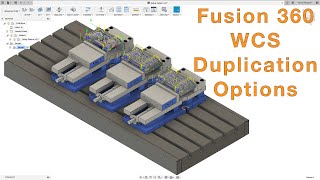 Fusion 360 CAM WCS Setup Duplication [upl. by Krilov]