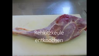 Wie zerlege ich eine Rehkitzkeule Alles Jagd  Profi Metzger Ralf [upl. by Pernas]