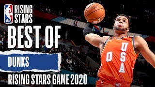 The BEST DUNKS From The NBA Rising Stars Game  2020 NBA AllStar [upl. by Tak]