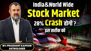 India amp World Wide Stock Market to Crash by 28 on this date Stock Market Astrology Forecast 📉 [upl. by Eiramik]