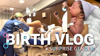 Our Birth Vlog  Surprise Gender Labor and Delivery RAW amp UNCUT [upl. by Leirbaj]