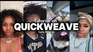 How To do a Curly Quickweave Quick amp Easy [upl. by Ezequiel]