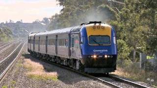 Countrylink XPT and Xplorer  NSW Countrylink Passenger Trains at Metford Station  PoathTV [upl. by Gerianna]