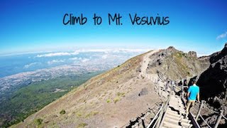 Hike to Summit of Mt Vesuvius Volcano near Naples Italy [upl. by Ikcim]