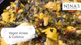 VEGAN JAMAICAN ACKEE AND CALLALOO  VEGAN ALTERNATIVE TO ACKEE AND SALTFISH  JAMAICAN RECIPES [upl. by Kcirdahc]