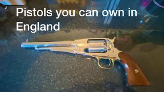 Pistols that I shoot in England British gun laws Uk legal pistols explained [upl. by Bocyaj301]