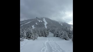 Epic MidWeek Powder Day  Snowboarding at Cannon Mountain [upl. by Jakie]