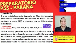 Preparatório  PSS  Paraná  Questão 24  Padrão Matemático  Instituto Consulplan  Edital 2021 [upl. by Adivad]