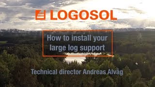 How to install your large log support  B751 amp B1001 Band Sawmills  LOGOSOL [upl. by Niessuh]