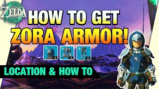 How to get ZORA ARMOR ZORA ARMOR LOCATION  Zelda Tears of the Kingdom [upl. by Mcmaster]