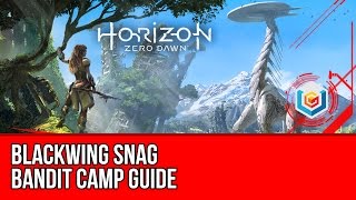 Horizon Zero Dawn  Bandit Camp  Blackwing Snag Guide Stealth Gameplay [upl. by Ycak]