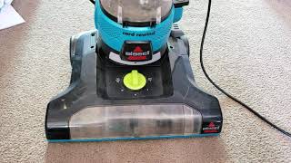 Bissell PowerForce Turbo Rewind Pet 2692 Vacuuming Living Room [upl. by Thebault209]