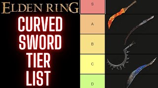 Best CURVED SWORD Curved Sword Tier List ELDEN RING [upl. by Karlyn]