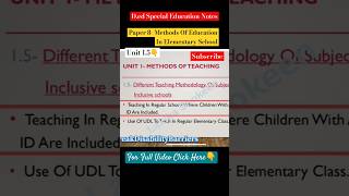 Most Important Topic Paper 8 Special Education UDL shorts shortvideo education viral video [upl. by Darrell]