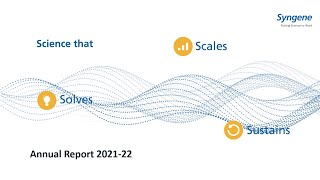 Syngene Annual Report 202122 [upl. by Natanoj318]