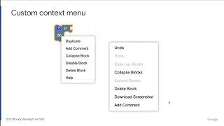 2022 Blockly Developers Summit Customizing Blockly [upl. by Anaeg]
