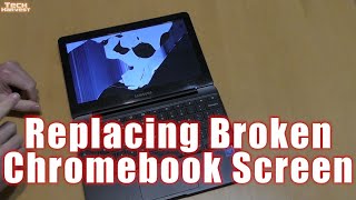 Replacing A Broken Chromebook Screen Samsung Chromebook 3 XE500C13K04US [upl. by Tanney285]