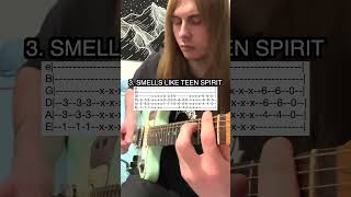 5 Iconic Nirvana Guitar Riffs With Tabs [upl. by Direj926]