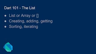 Dart 101  The List [upl. by Tore]