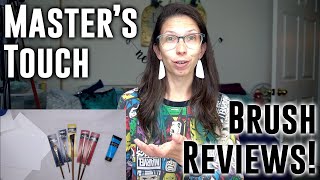 Brush Reviews  Masters Touch Paint Brush Review  Hobby Lobby Paint Brushes [upl. by Caldeira]