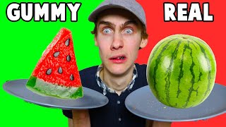 Gummy Food vs Real Food Challenge [upl. by Assenay132]