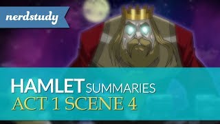 Hamlet Summary Act 1 Scene 4  Nerdstudy [upl. by Lienaj]