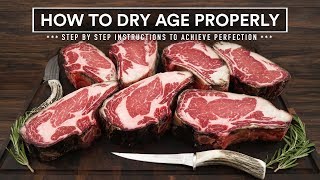 How to DRY AGE BEEF AT HOME Properly  45 Day Aged Bone in Ribeye [upl. by Gnod]