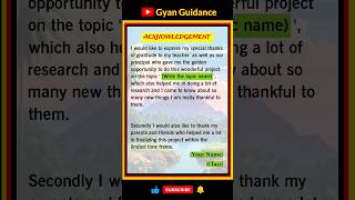 How to write acknowledgement  acknowledgement for school project [upl. by Aneekan459]