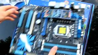 ASUS P7P55D Pro P55 LGA1156 Core i5 Motherboard Unboxing Linus Tech Tips [upl. by Lednew]